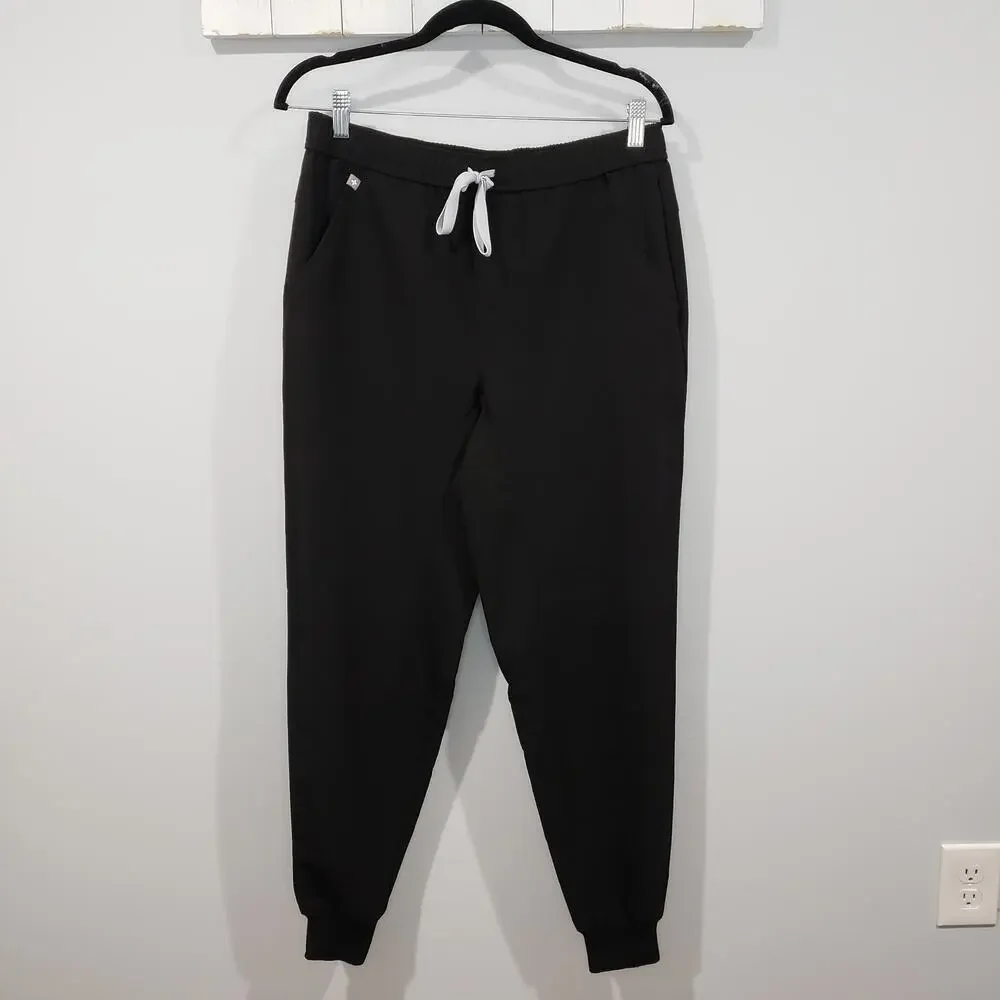 FIGS Tansen Jogger Scrub Pants Black Medical Nurse Uniform M